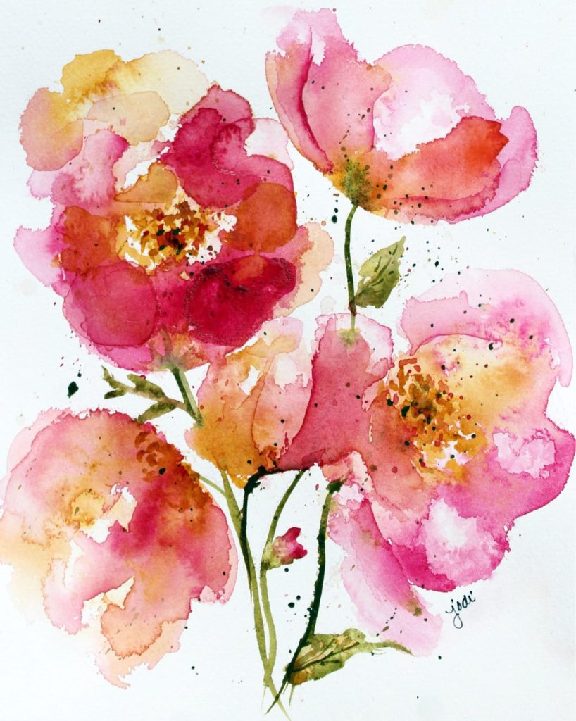 Wine and Watercolour Painting